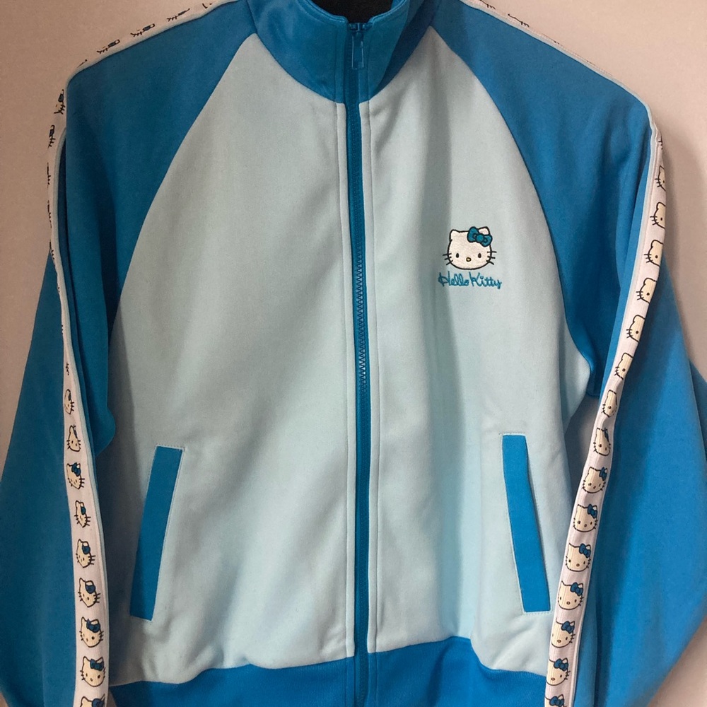 Sanrio Smiles Light Blue Track Jacket size M